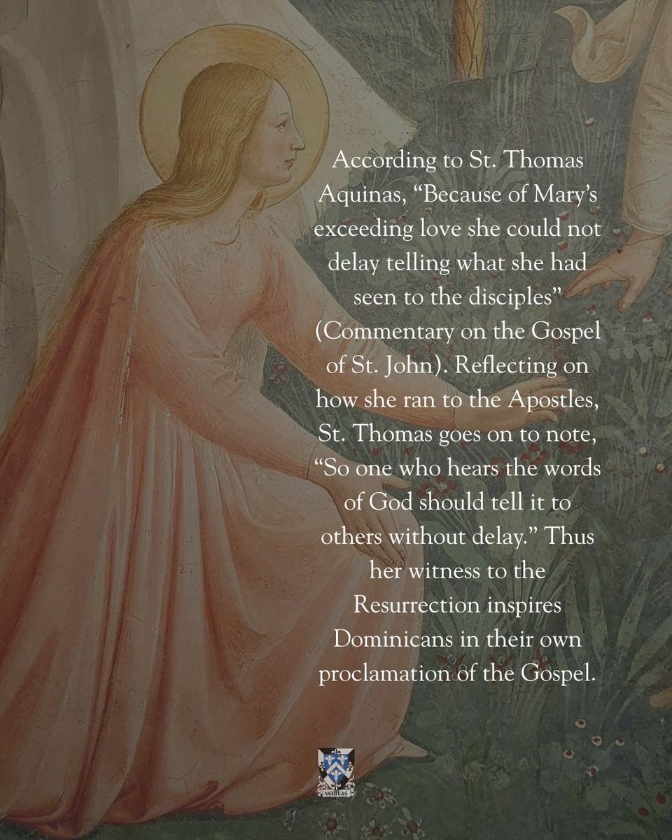 dominicanfriars's tweet image. Happy Feast of St. Mary Magdalene!
From the earliest days of the Order of Preachers, Dominicans have honored St. Mary Magdalene as their Co-Patroness. For instance, according to Bl. Humbert of Romans, who was the fifth Master of the Order from 1254-1263:
After Magdalene was…