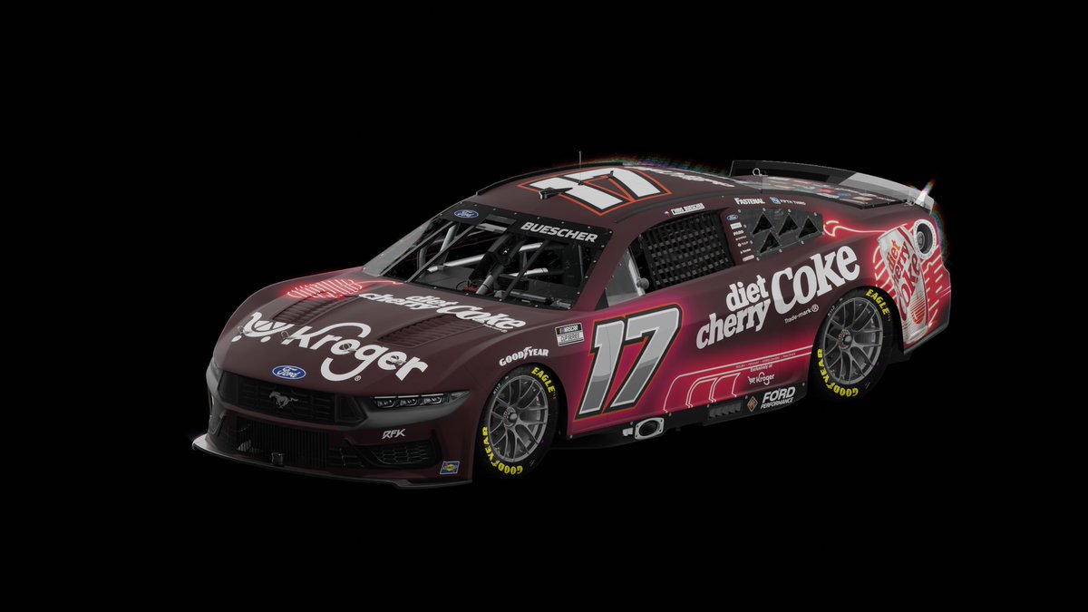 A_S12's tweet image. .@CocaCola will promote a limited-time offering of 1980-style Diet Cherry Coke that is being sold @Kroger family stores with Kroger's paint scheme with RFK Racing for this weekend's Brickyard 400 @IMS.