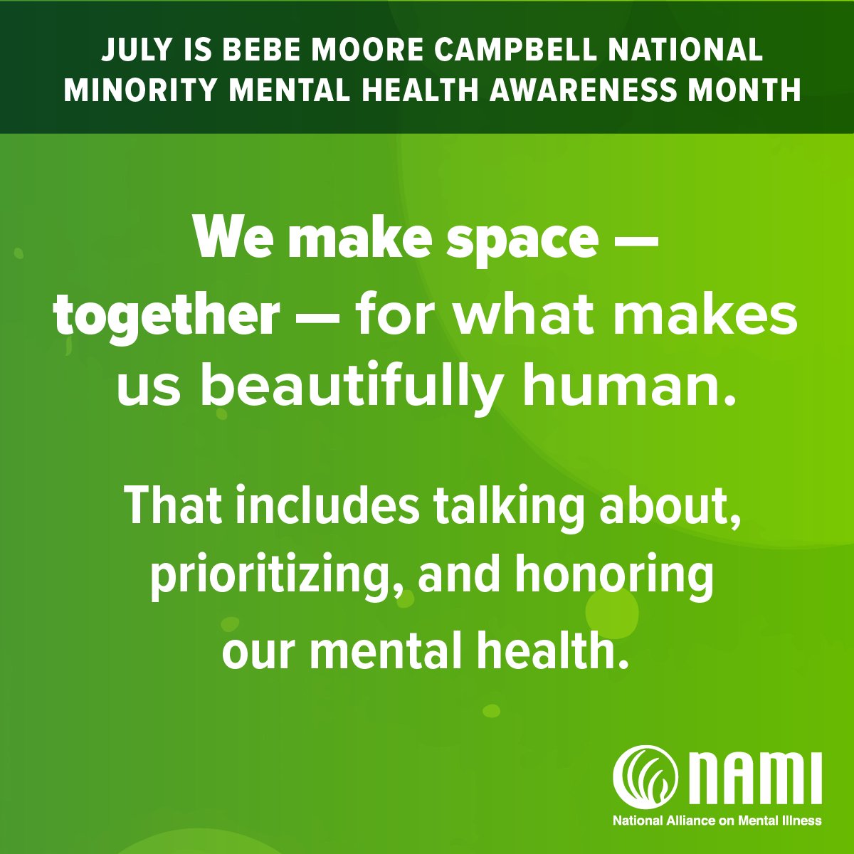 NAMICommunicate's tweet image. Make space. Share your story. Join the movement.
nami.org/bebemoore
#ConversationsThatHeal #BIPOCMentalHealth