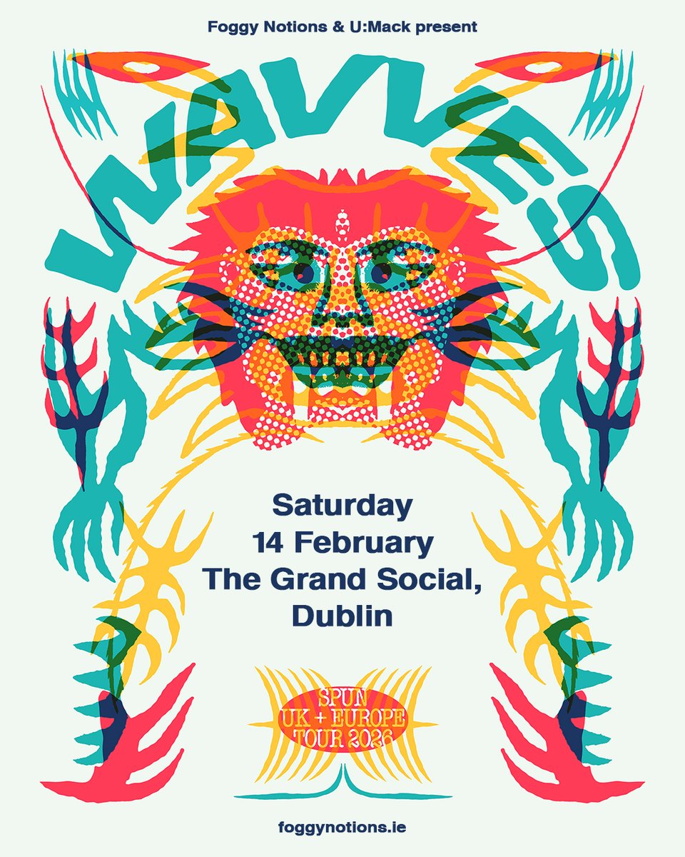 TicketmasterIre's tweet image. 🌊Ahead of the release of new album 'Spun', San Diego rock band WAVVES have announced a headline show at @TGSDublin on Saturday 14 February 2026.
🎫Tickets on sale Thursday at 10am bit.ly/3TSwGNm