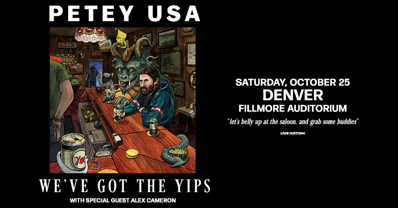 FillmoreDEN's tweet image. JUST IN! 🎶 @Petey_USA is coming to the Fillmore w/ special guest @ALKCM on Saturday, 10/25!
Presale | This Thursday | 10am | Code: LIGHTS
On Sale | This Friday | 10am
bit.ly/450euq2