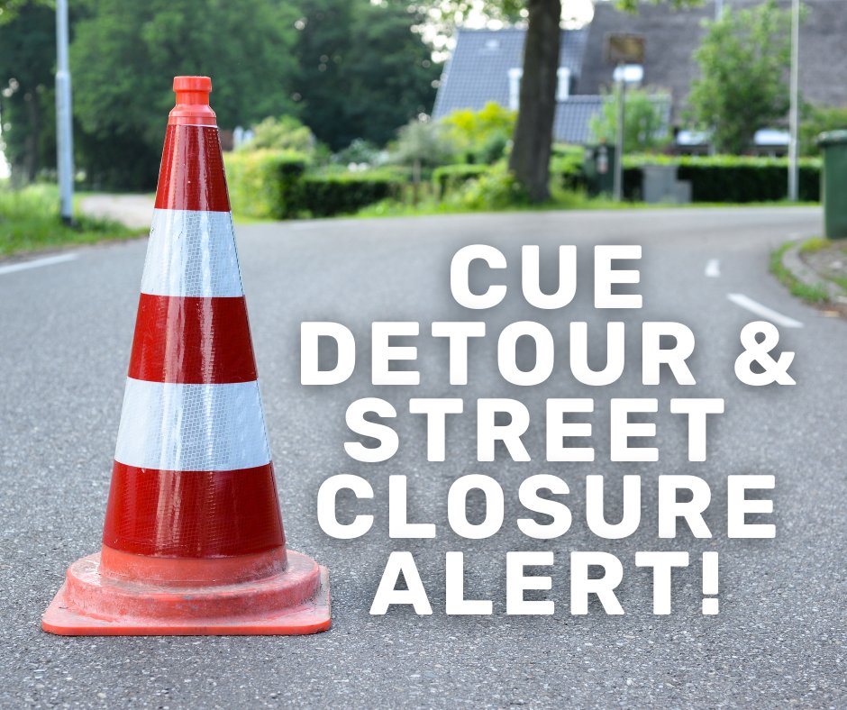 CUE DETOUR &amp; ROAD CLOSURE: From 6-10 p.m. on Friday July 25, University Drive will be closed between Main &amp; North streets for Rock the Block. CUE Bus routes will detour. Take CUE to the event. 
fairfaxva.gov/rocktheblock
#FFXCityTransportation #CUEBus 
@cityoffairfaxva
