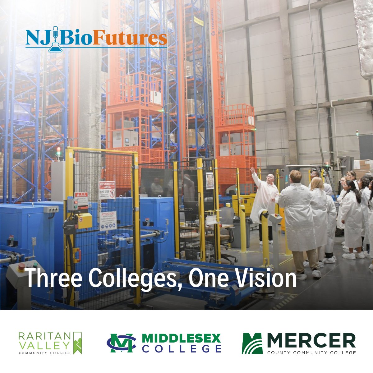 NJBioFutures (@njbiofutures) on Twitter photo Meet the 3 colleges leading the way in life sciences and biomanufacturing workforce training through NJBioFutures:
🔬 <a href="/raritanvalleycc/">Raritan Valley CC</a>
🧪 <a href="/MiddlesexCollNJ/">Middlesex College</a>
⚗️ <a href="/MercerCollege/">Mercer County Community College</a>
NJBioFutures.org
#NJBioFutures #WorkforceInnovation #CareerPathways <a href="/NJCommColleges/">NJ's Community Colleges</a> Meet the 3 colleges leading the way in life sciences and biomanufacturing workforce training through NJBioFutures:
🔬 <a href="/raritanvalleycc/">Raritan Valley CC</a>
🧪 <a href="/MiddlesexCollNJ/">Middlesex College</a>
⚗️ <a href="/MercerCollege/">Mercer County Community College</a>
NJBioFutures.org
#NJBioFutures #WorkforceInnovation #CareerPathways <a href="/NJCommColleges/">NJ's Community Colleges</a>