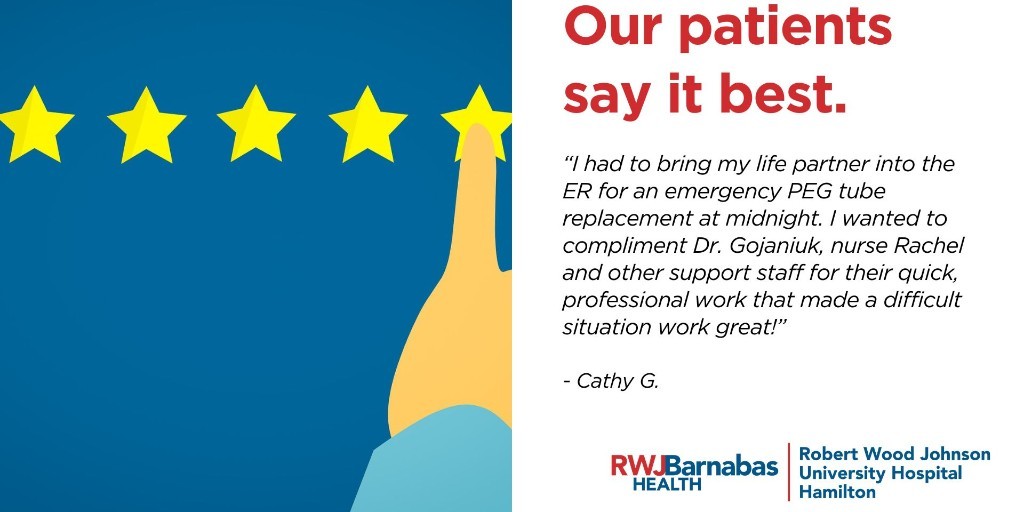 RWJUH Hamilton (@rwjhamilton) on Twitter photo <a href="/rwjhamilton/">RWJUH Hamilton</a> patients say it best. We love it when they share their heartfelt appreciation for the quality and excellence of their care. We rely on one another here to deliver the best care each and every day💙❤️
Honor Your Hero: ow.ly/FYNX50USG6E
#LetsBeHealthyTogether <a href="/rwjhamilton/">RWJUH Hamilton</a> patients say it best. We love it when they share their heartfelt appreciation for the quality and excellence of their care. We rely on one another here to deliver the best care each and every day💙❤️
Honor Your Hero: ow.ly/FYNX50USG6E
#LetsBeHealthyTogether
