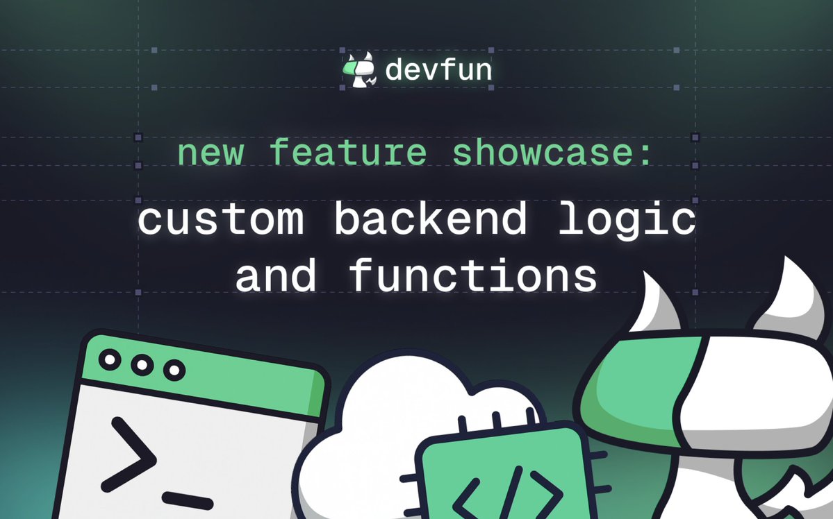 🚀new feature: custom backend logic and functions  

you can now supercharge your apps with real backend power — allowing your apps to do more  

let’s break down what it is, how to use it — and what to do when stuck 🧵