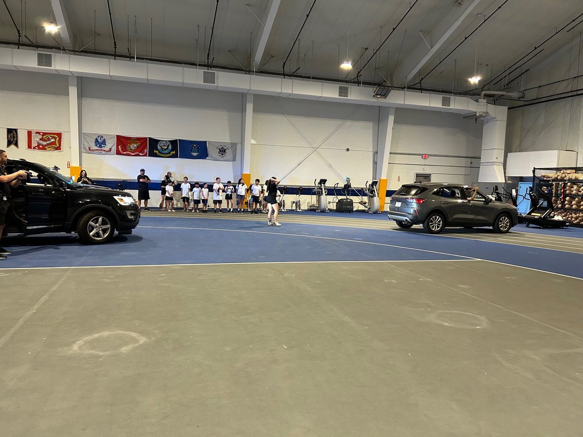 MassMPTC's tweet image. Junior Police from Medford, Malden, and Everett came together for a hands-on experience at MPTC Lynnfield. Our young officers engaged in Q&A sessions with 7th ROC Student Officers, tackled morning PT, practiced motor vehicle stops, and even participated in a mock trial.