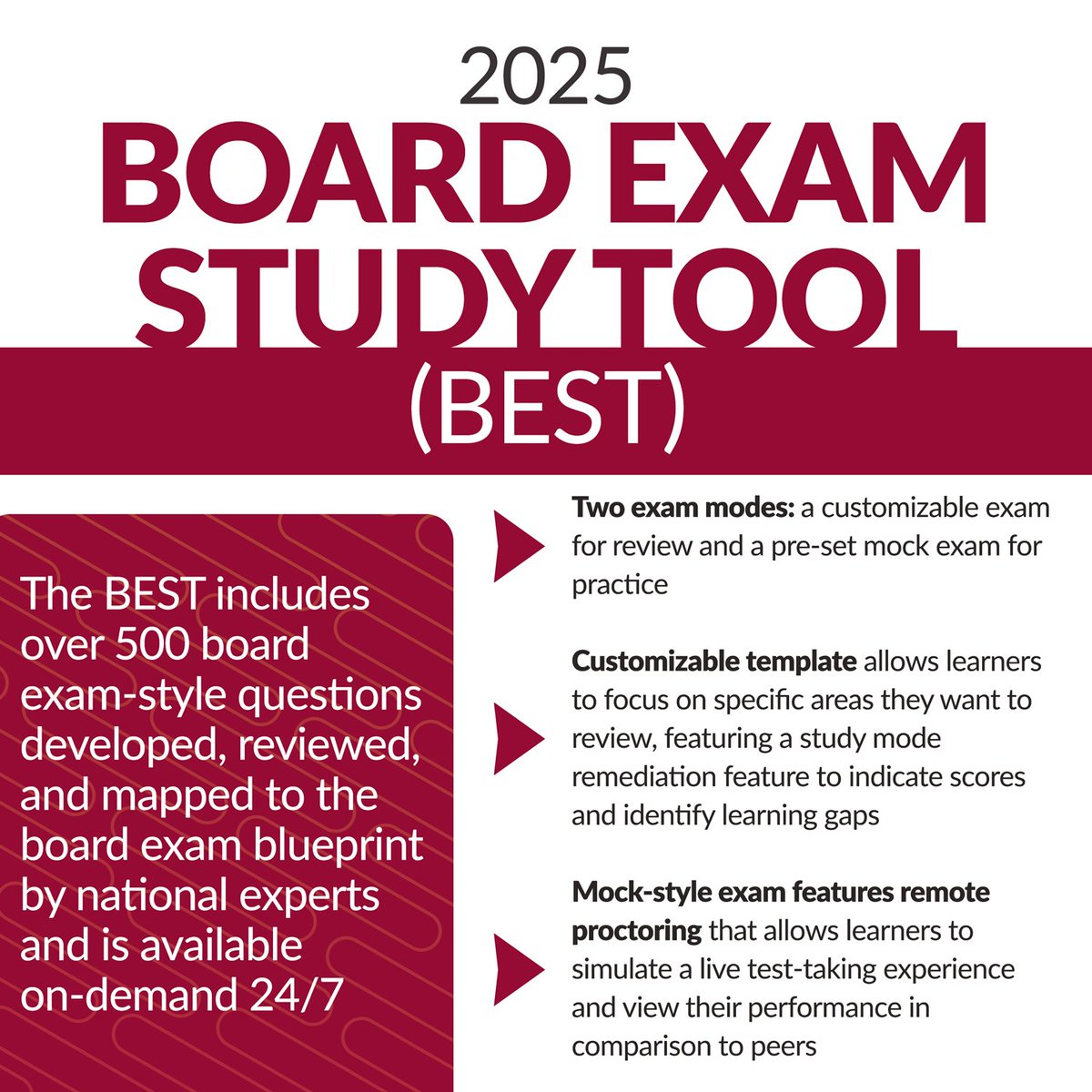 ASAMorg's tweet image. Learn how you can get access to the 2025 BEST when you register for this year's ASAM Virtual Review Course on July 23 & 24! Find out more now and register today >> ow.ly/Cu4850WsVGQ
#ASAM #ReviewCourse #AddictionMedicine #AddictionTreatment #BEST #BoardExam