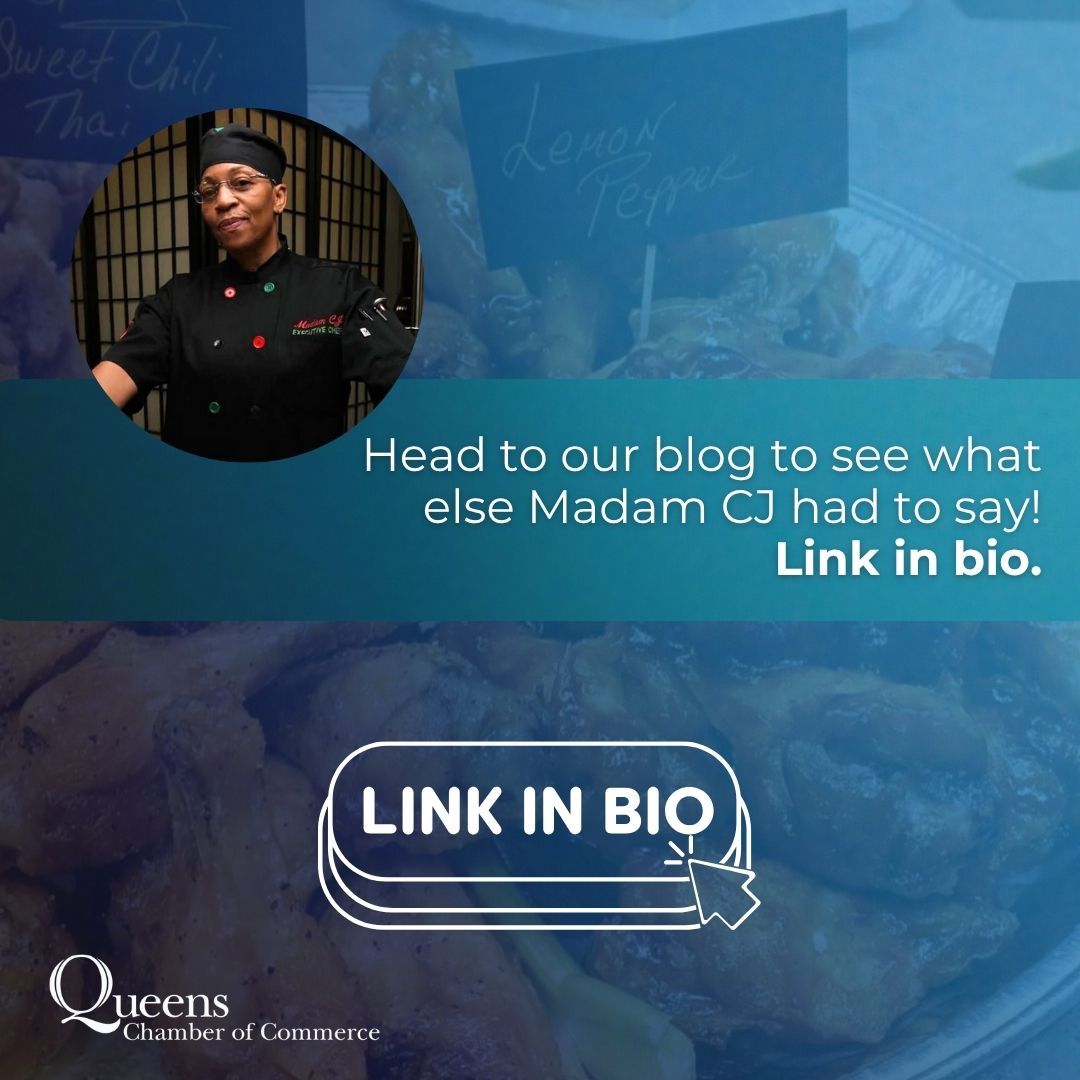 It's Dine and Discover Queens time! 🌟 Our monthly spotlight on some of the best restaurants around the borough! 

This month’s spotlight features Cheryl Johnson, aka Madame CJ, CEO and Owner of @cmanisdelights, a catering company offering a vibrant mix of flavors and unique