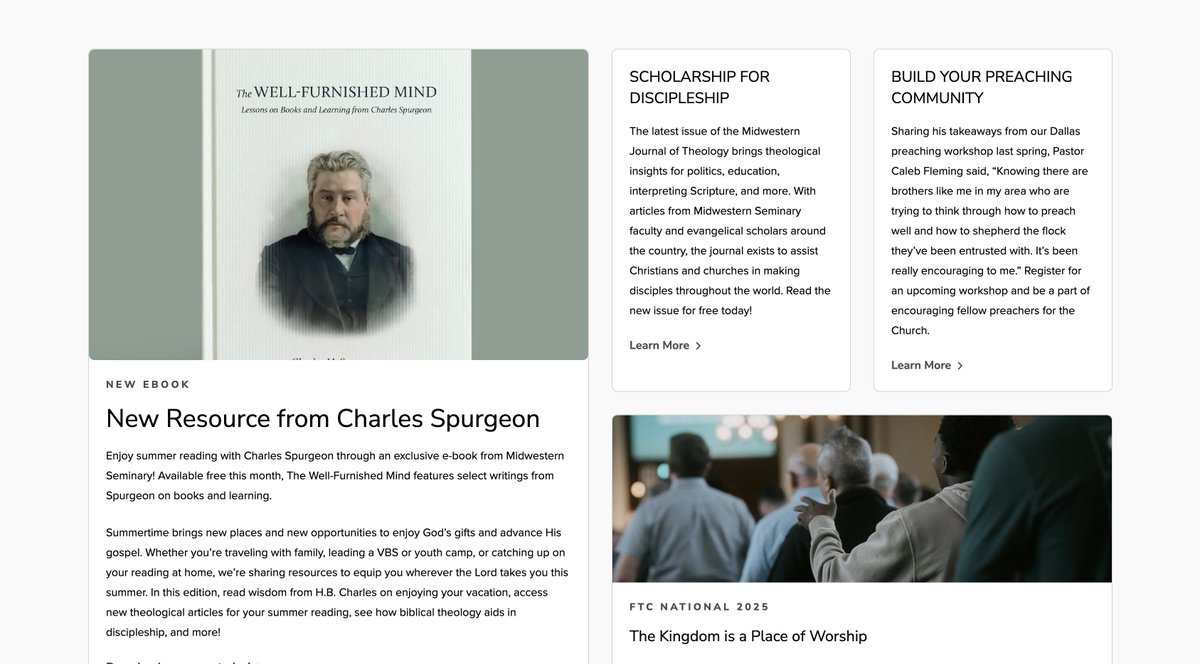 KodyGibby's tweet image. Did you know that @MBTS has a weekly newsletter? It's a great way to stay connected to us and receive great content to start your week.
Take a look at this week's edition on our website, where you can also subscribe to the newsletter. mbts.edu/resources/#news