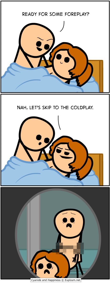 Explosm's tweet image. insert wordplay here