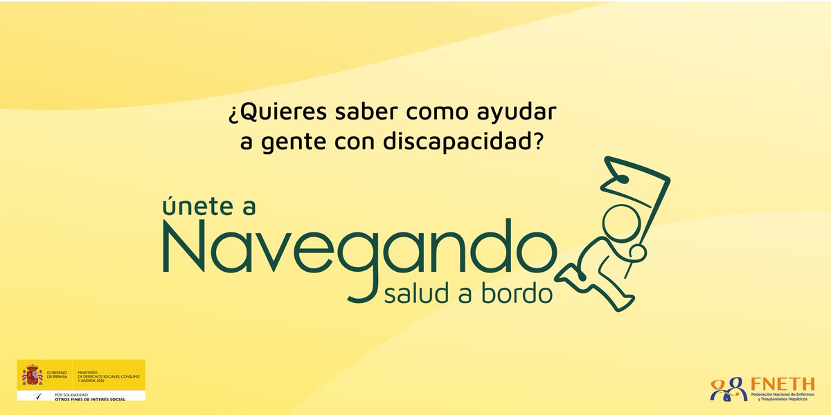 fneth_org's tweet image. 🙌 Si quieres poder acompañar a personas que viven con discapacidad, 'Navegando en salud' se centra, ahora, más en jóvenes con discapacidad
🙌 ¡Inscríbete aquí! ⤵️
docs.google.com/forms/d/e/1FAI…
#Discapacidad
