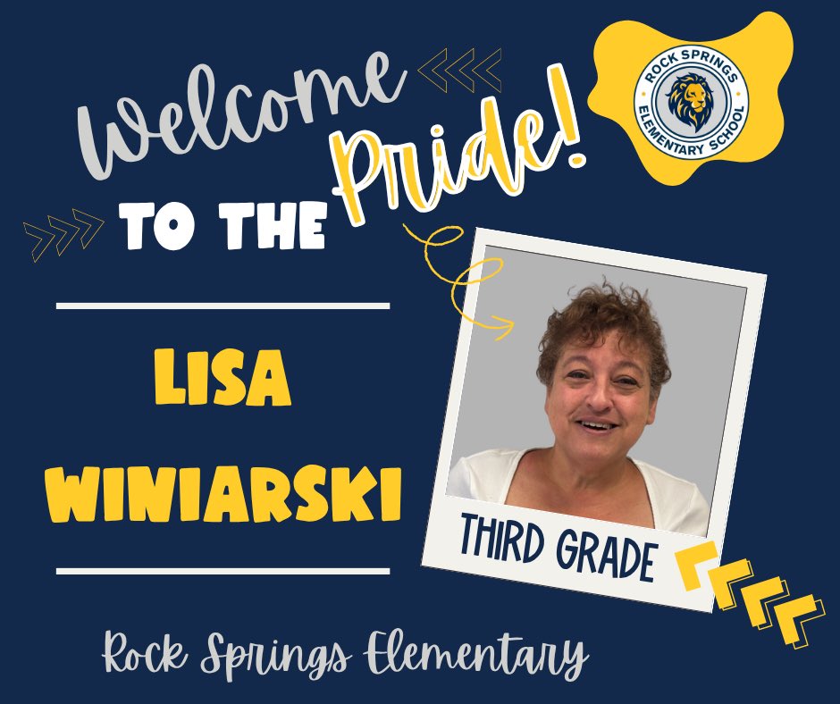 Welcome to the Pride Ms. Winiarski. We are so excited to have you at RSE!  #WeAreRSE
