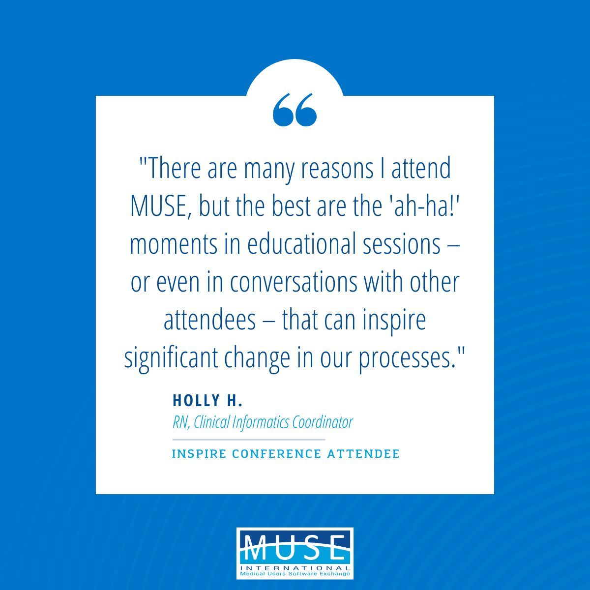 Those ah-ha moments are the best! 

And they are even better when they happen in a room full of people who are excited to learn and grow.