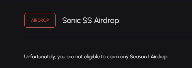 <a href="/SonicLabs/">Sonic</a> <a href="/paint_swap/">paintswap</a> Sonic Shards are not eligible for airdrop?

WTF <a href="/SonicLabs/">Sonic</a>