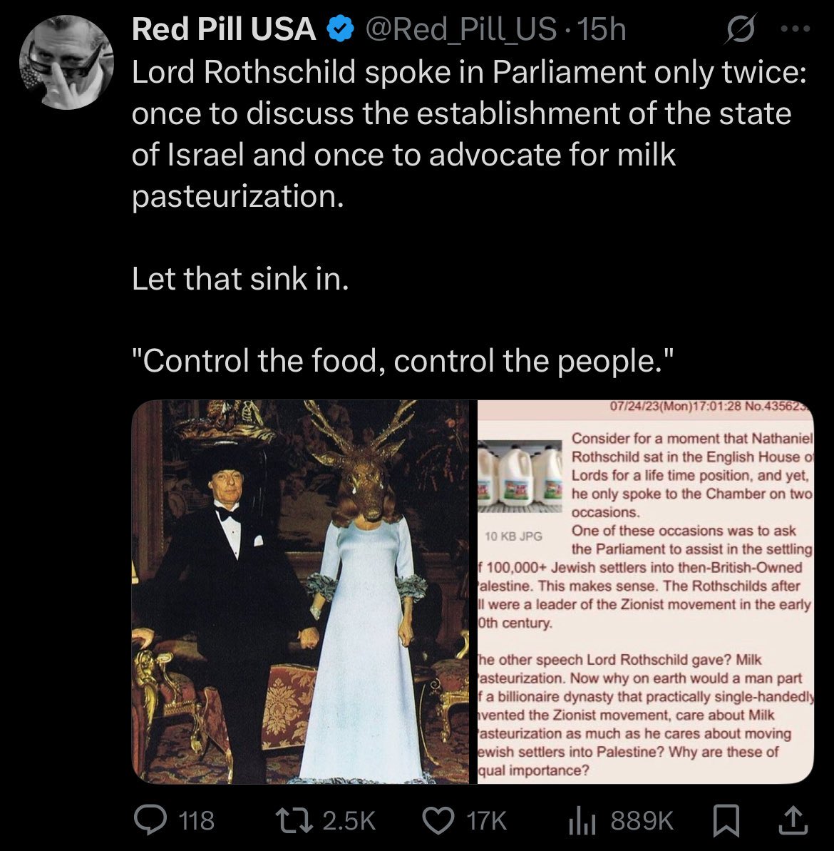 ArthurBoreman's tweet image. The most insidious part is how “they” somehow make people who drink raw milk get food poisoning.