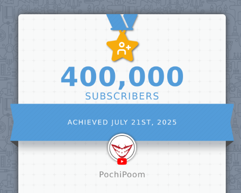 400.000 suscriptores en 4 años de YouTuber 🥳🥳