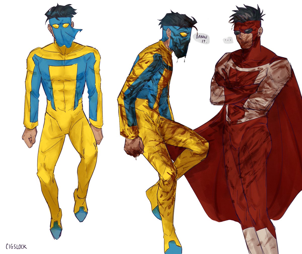 Old Invincible art from 4 months ago #invincible #omnithug