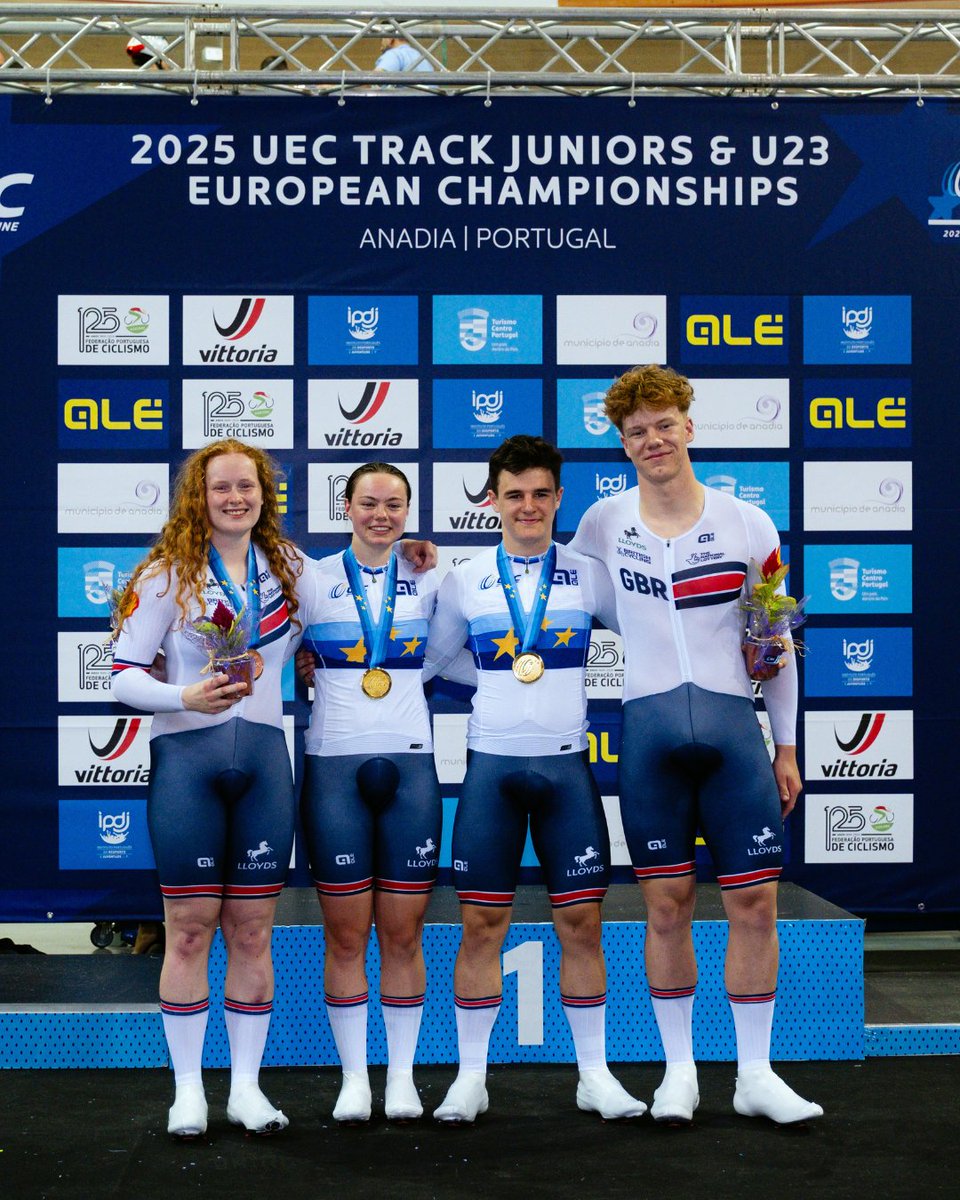 6 Medals for Wales at the UEC Track Euros 🏅

What a week in Anadia 🇵🇹
Our Welsh riders brought home six medals from the 2025 UEC Track Juniors/U23 European Championships – a huge result on the international stage 👏

🥇 Gold
• Carys Lloyd – U23 Women’s Team Pursuit
• Will