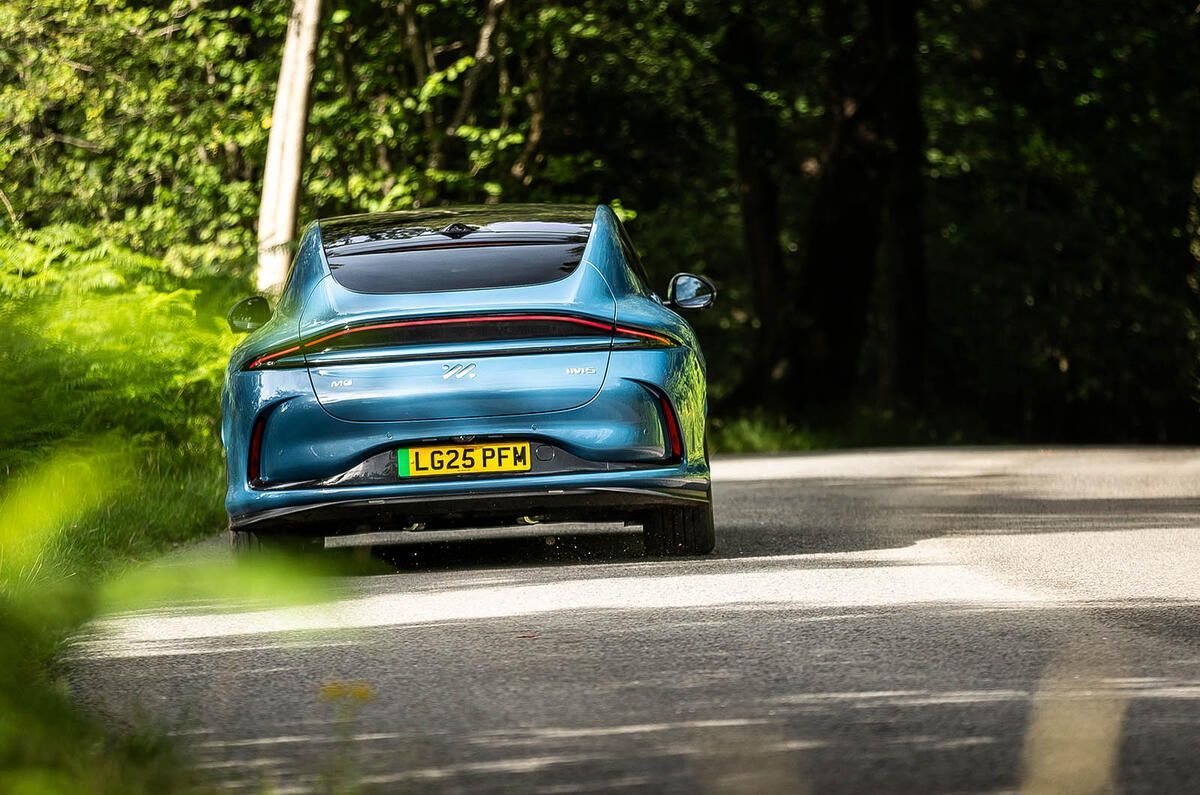 autocar's tweet image. REVIEW: MG's new 742bhp Porsche Taycan rival boasts an impressive sub-£50k pricetag and swathes of tech - but is it good to drive? buff.ly/YXMXRby