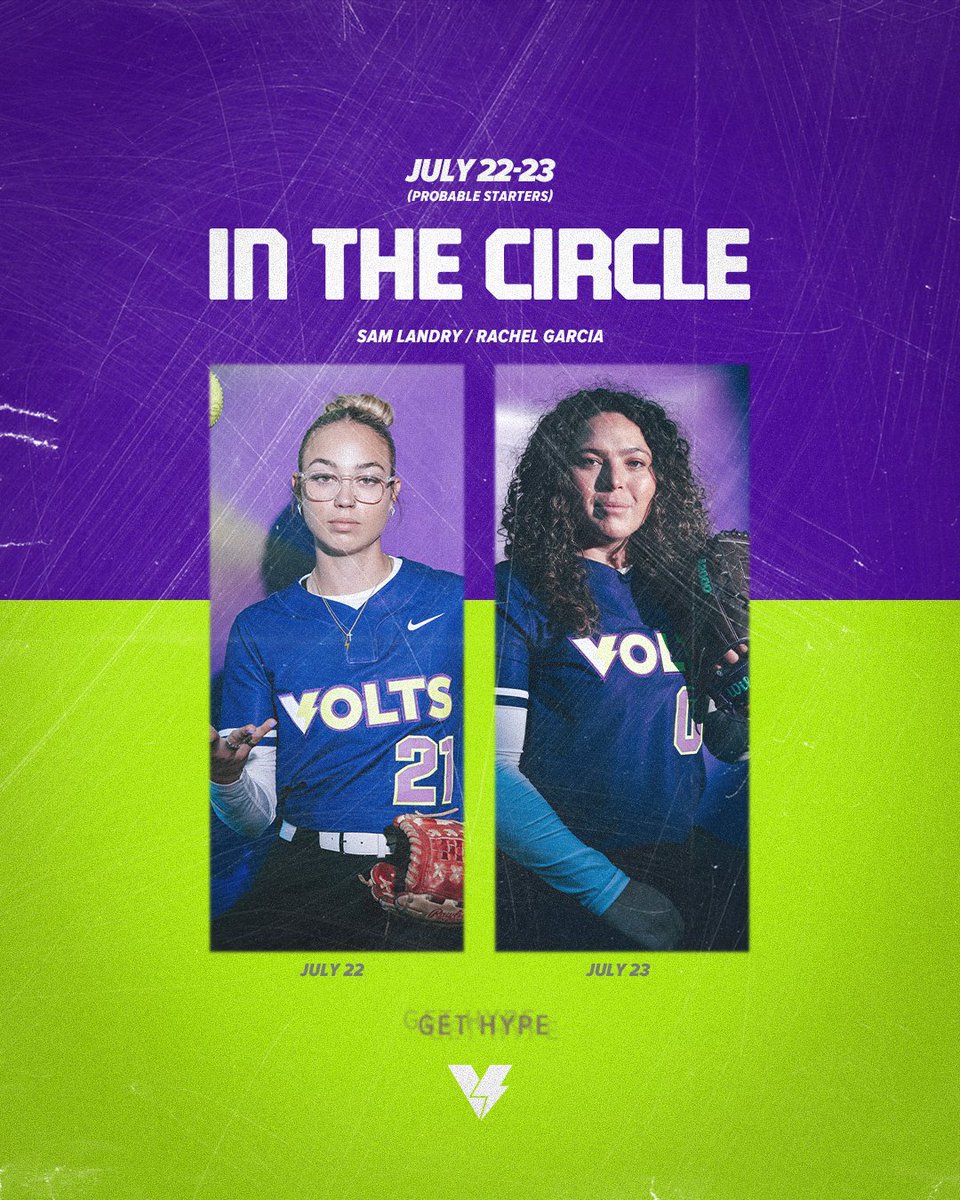 AUSL_Volts's tweet image. Probable starters for Tuscaloosa!
July 22: @sam_landry21
July 23: @raaaccchhheeell
GO VOLTS!