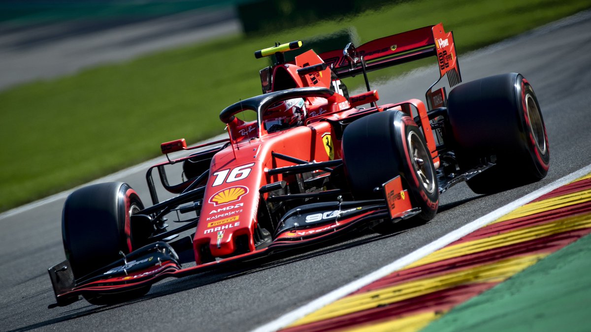 F1's tweet image. Only two of our current drivers have started from pole position multiple times at Spa... 👀
Those are Lewis Hamilton and Charles Leclerc 🤩👀
#F1 #BelgianGP