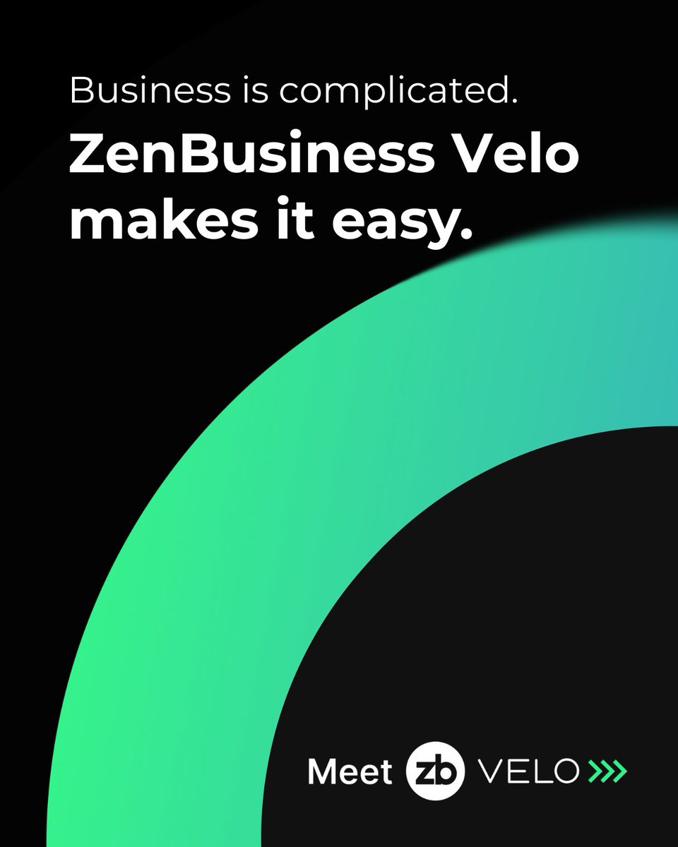 🚨 Just announced: ZenBusiness launches Velo™, our AI-powered guide built to help entrepreneurs start, manage, and grow with clarity and confidence.

📣 Read the full press release: zblinks.com/velo

#SmallBusiness #AItools #ZenBusinessVelo #Entrepreneurship
