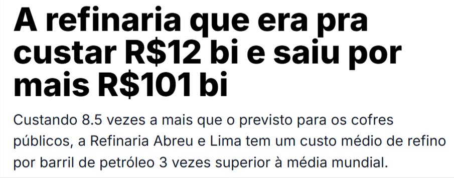 leonardo1opes's tweet image. Governo diz que vai investir trocentos bilhões em IA
Governo diz que vai investir trocentos bilhões em GPS
Há quem comemore, há quem crie esperanças, eu só consigo ver isto custando 10 vezes mais e nunca sendo concluído. Vide Abreu e Lima...