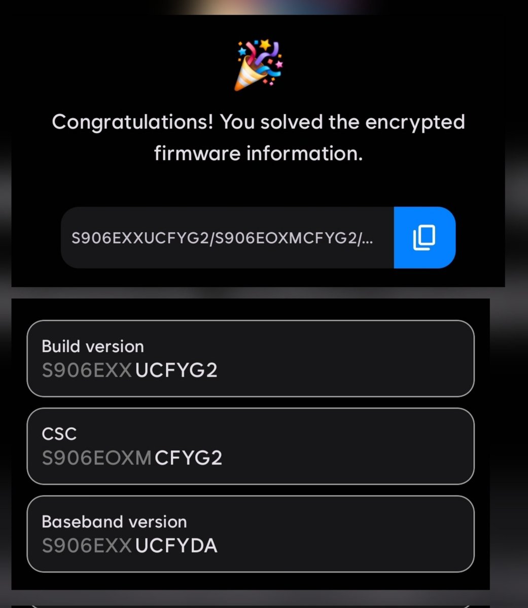 Koram_Akhilesh's tweet image. Attention S22 users ❗
OneUI7 July build for Galaxy S22 series got updated from SCFYG1 ➡️ UCFYG2
Build info : S906EXXUCFYG2/S906EOXMCFYG2/S906EXXUCFYDA
#oneui7, #GalaxyS22, #Samsung