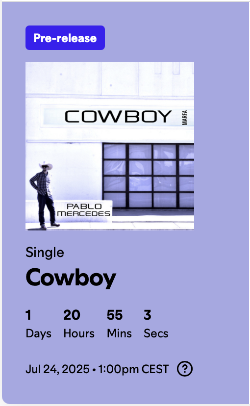 Pablo_Rocksey_M's tweet image. release 25/07
all streaming sights
the tale of lonesome #cowboy
#newmusic #outlawcountry #texancountry #newcountry
NO PRESAVE - just enjoy