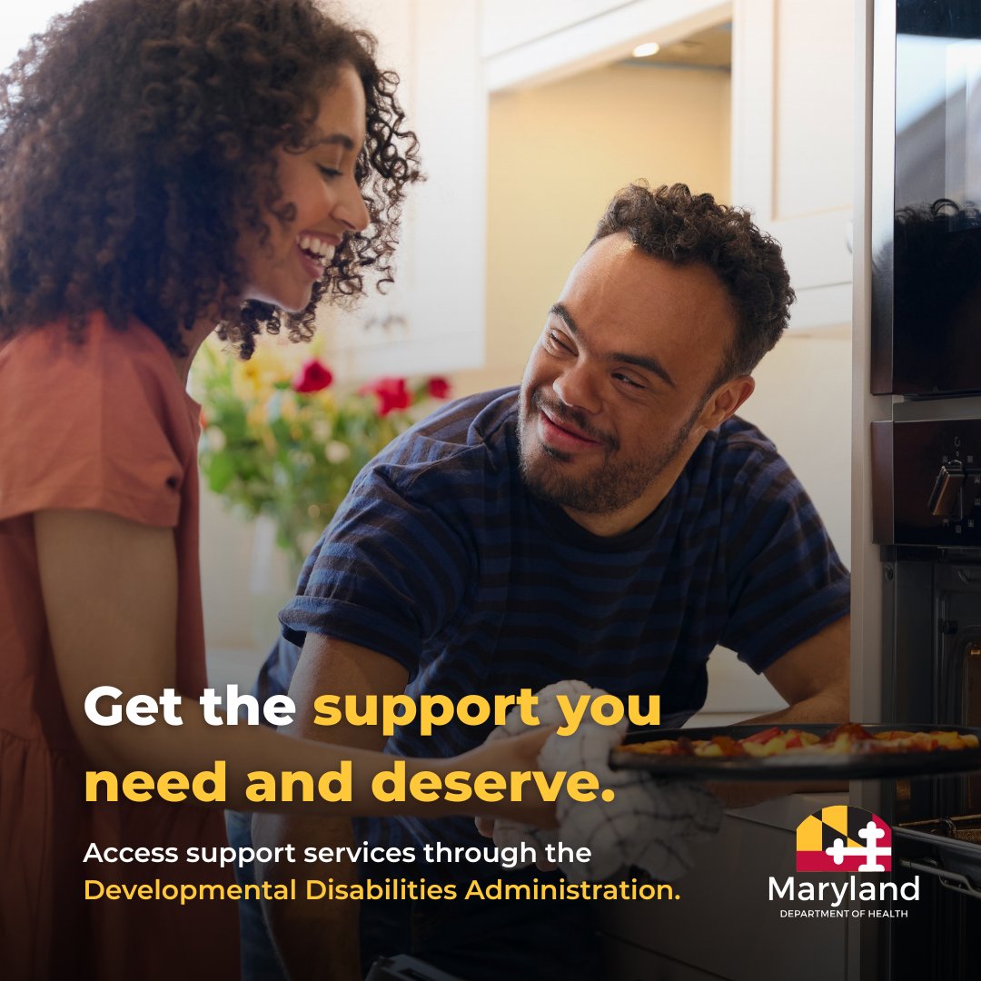 MDHealthDept's tweet image. Getting the support you need can be difficult when you or a loved one is living with a disability. @MDHealthDept funds services and supports for children and adults with intellectual and developmental disabilities.
Learn about eligibility and apply: bit.ly/4kSnvYW.