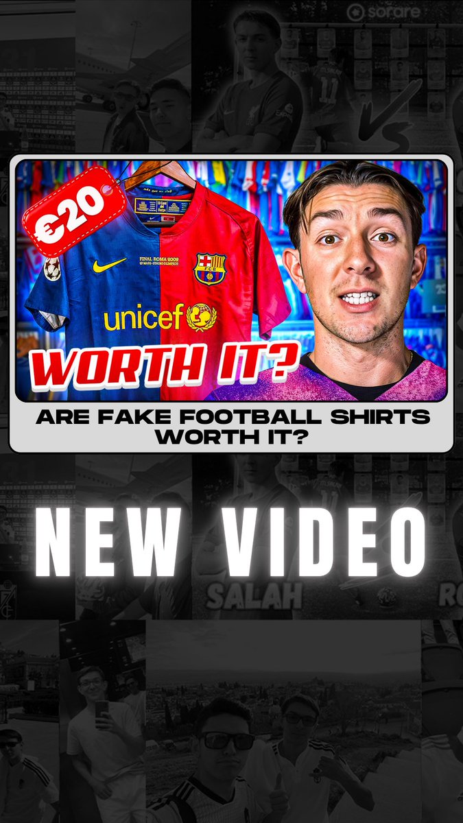 New video! 🔥

Are Fake Football Shirts Worth It? 🤔👀

youtu.be/QqxuiaHF3rs?si…