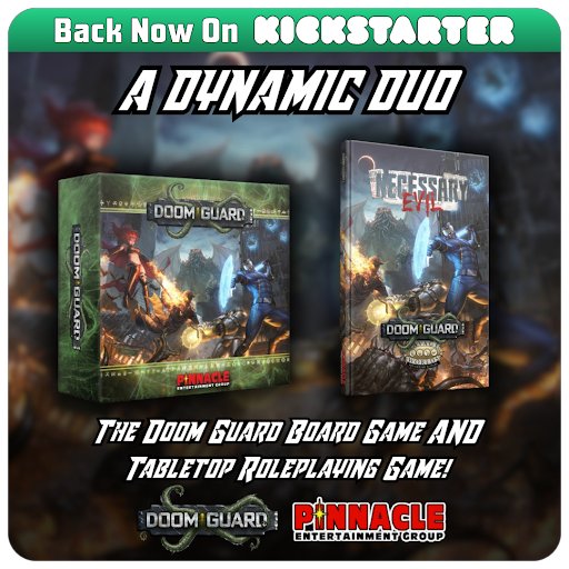 Doom Guard Board Game and RPG Kickstarter is live! FREE GIFT for pledges made in the first 48 hours--please SHARE! #DoomGuard #SavageWorlds
kickstarter.com/projects/54582…