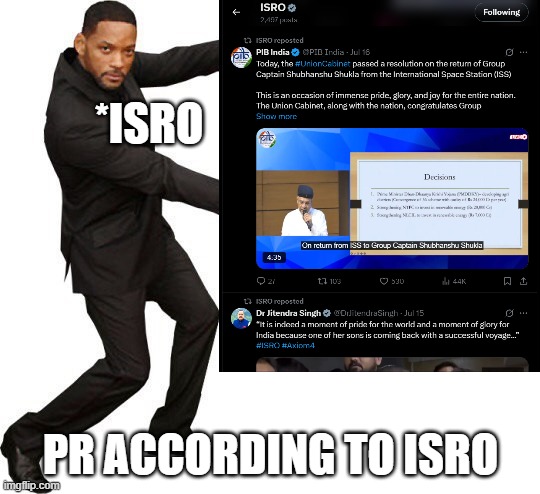 Lokeshkr73's tweet image. Dear @isro
As a space enthusiast I really appreciate your work, but the PR you have been doing lately is awful. Good PR inspires the next generation.
"A talented person will remain a normal person if his talent remains hidden" #ISROfixYourPR