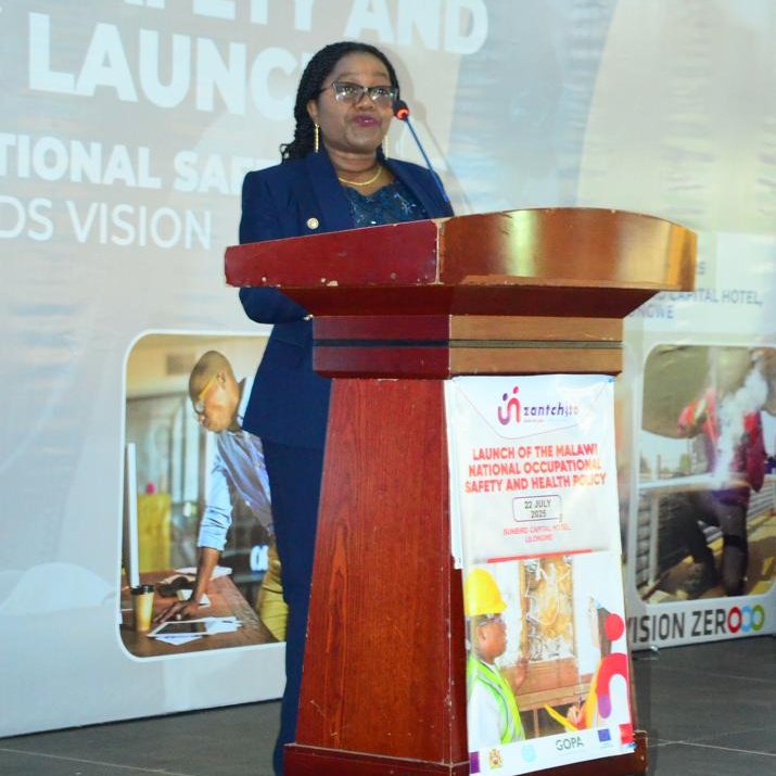 ilolusaka's tweet image. Today, @MalawiGovt launched the🇲🇼 National Occupational Safety & Health Policy in Lilongwe with support from @ILO & @EUinMalawi funded Zanchito project. Minister of Labour Hon. Peter Dimba officiated the event, themed: 'Promoting occupational safety & health-Towards Vision Zero'.