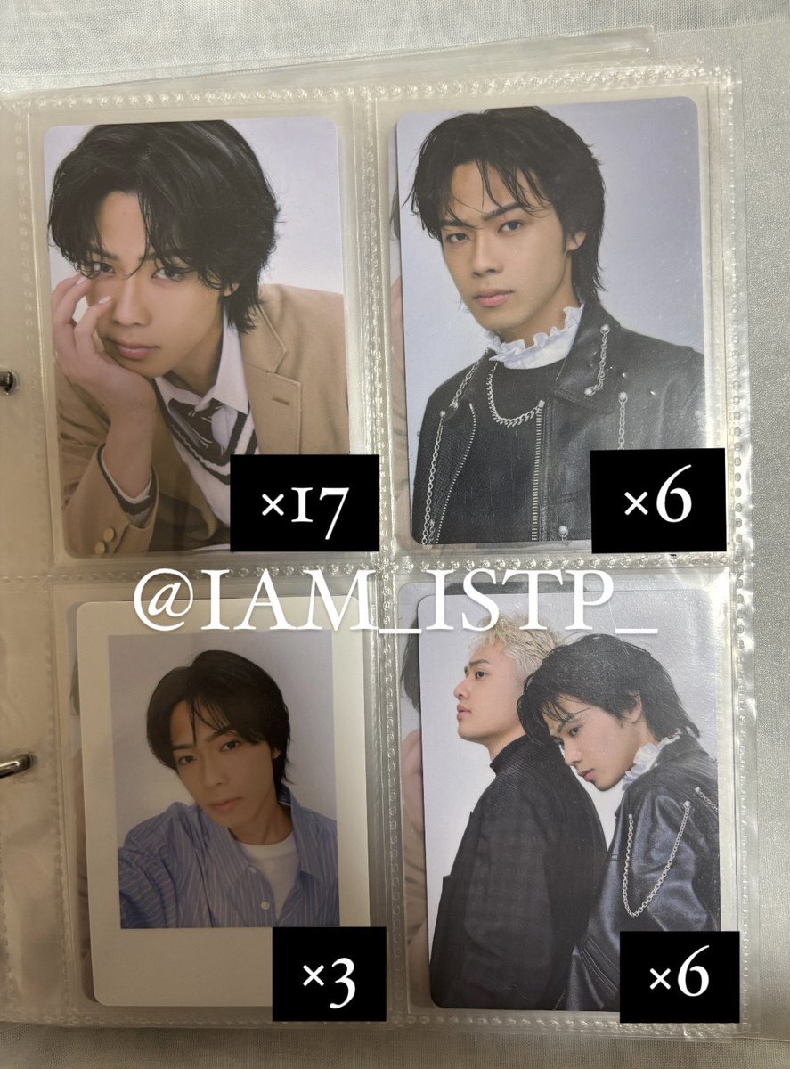 IAM_ISTP_'s tweet photo. 【譲】コムドットやまとトレカ ⬇️写真参照
【求】買取

アプリ通し可、郵送･都内手渡し可
お気軽にリプ･DMお越しください
 #コムドット  #コムドットやまと  #コムドット譲  #コムドット交換  #コムドット買取 https://t.co/69qouCQ4Gn