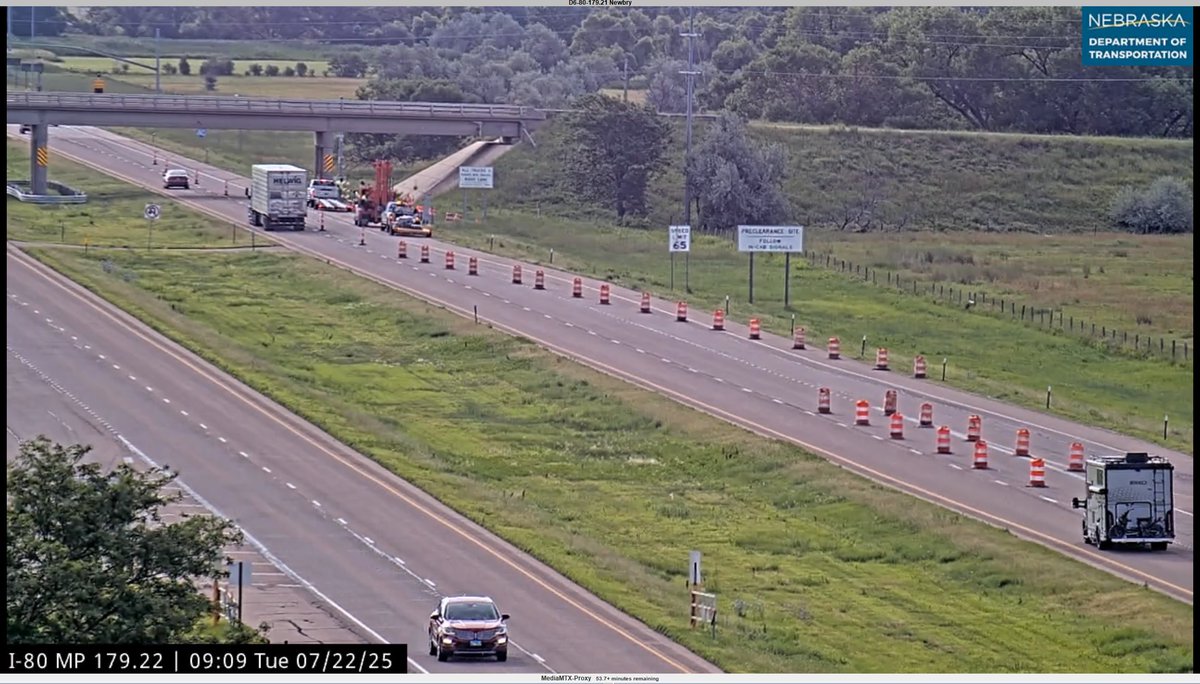 Nebraska511's tweet image. #NorthPlatte #LincolnCounty Guardrail Repair I-80 EB at MM 179.75 the right lane is CLOSED. Reduce speed and keep left in the area.
new.511.nebraska.gov/event/NECARS5-…