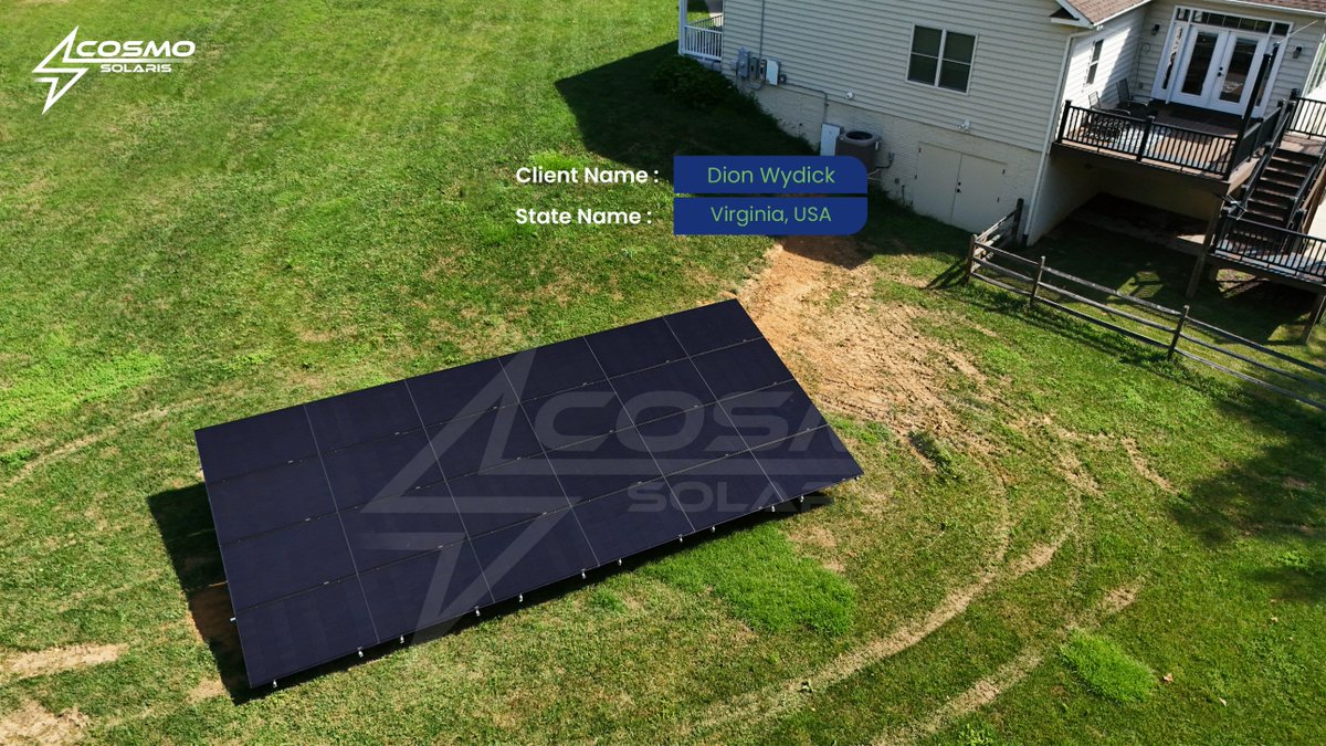 CosmoSolaris's tweet image. 𝗗𝗶𝗼𝗻 𝗪𝘆𝗱𝗶𝗰𝗸 𝗝𝗼𝗶𝗻𝘀 𝘁𝗵𝗲 𝗦𝗼𝗹𝗮𝗿 𝗥𝗲𝘃𝗼𝗹𝘂𝘁𝗶𝗼𝗻 𝘄𝗶𝘁𝗵 𝗖𝗼𝘀𝗺𝗼 𝗦𝗼𝗹𝗮𝗿𝗶𝘀 – 𝗥𝗶𝗴𝗵𝘁 𝗳𝗿𝗼𝗺 𝗩𝗶𝗿𝗴𝗶𝗻𝗶𝗮! 🌱

Driven by the desire to cut energy costs and protect the planet, 𝗗𝗶𝗼𝗻 𝗪𝘆𝗱𝗶𝗰𝗸 made the switch to solar with Cosmo…