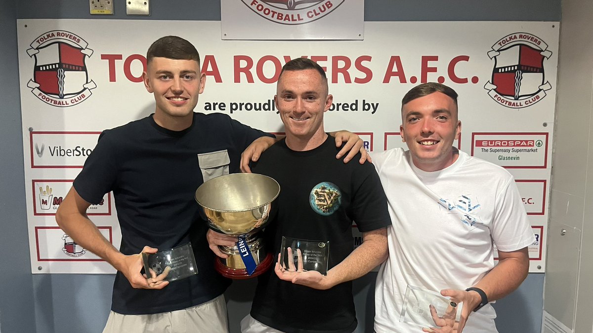 🏆 Major Saturday Awards 24/25 🏆
League Champions 🔴⚪

Players’ Player: Daniel Dempsey
Top Goalscorer: Daniel McMillan
Player of the Year: Eric Cumberton

Big season. Big performances.
Well deserved 👏 #TolkaRovers #UTR
