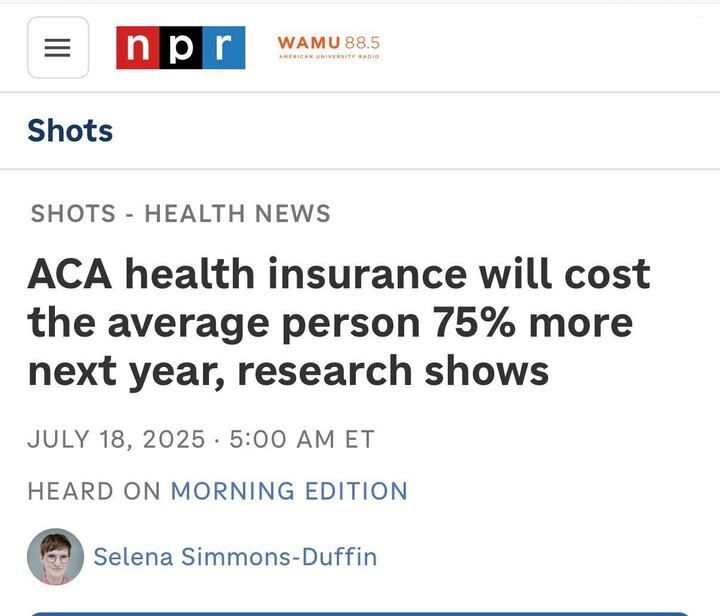 SenatorWarnock's tweet image. Millions of Americans are about to see their premiums practically double overnight. All so Trump’s billionaire buddies could get another tax cut.
Congress must step in to fix this NOW.