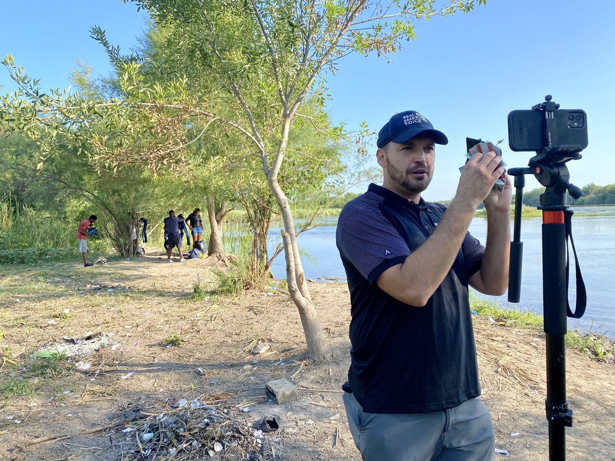 Auden B. Cabello (@cabelloauden) on Twitter photo After that, I met another awesome reporter, <a href="/BenBergquam/">Ben Bergquam - Real America’s Voice (RAV-TV) News</a>. I took Ben to the Mexican side where the Haitians were crossing. I showed him how they were dumping their ID’s, UN debit cards, and other documentation. The Haitians were coming from Brazil and Chile. That became my first After that, I met another awesome reporter, <a href="/BenBergquam/">Ben Bergquam - Real America’s Voice (RAV-TV) News</a>. I took Ben to the Mexican side where the Haitians were crossing. I showed him how they were dumping their ID’s, UN debit cards, and other documentation. The Haitians were coming from Brazil and Chile. That became my first