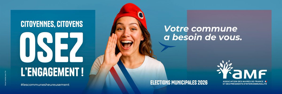 🇫🇷 Osez l’engagement !  <a href="/l_amf/">AMF | Association des maires de France</a> lance sa campagne « Osez l’engagement » pour mobiliser le grand public sur l'importance de l'engagement civique. En tant qu’élus locaux, relayons cette initiative largement ! 🙏 #OsezLEngagement #AMF #CivicEngagement #ÉlusLocaux #Mobilisation