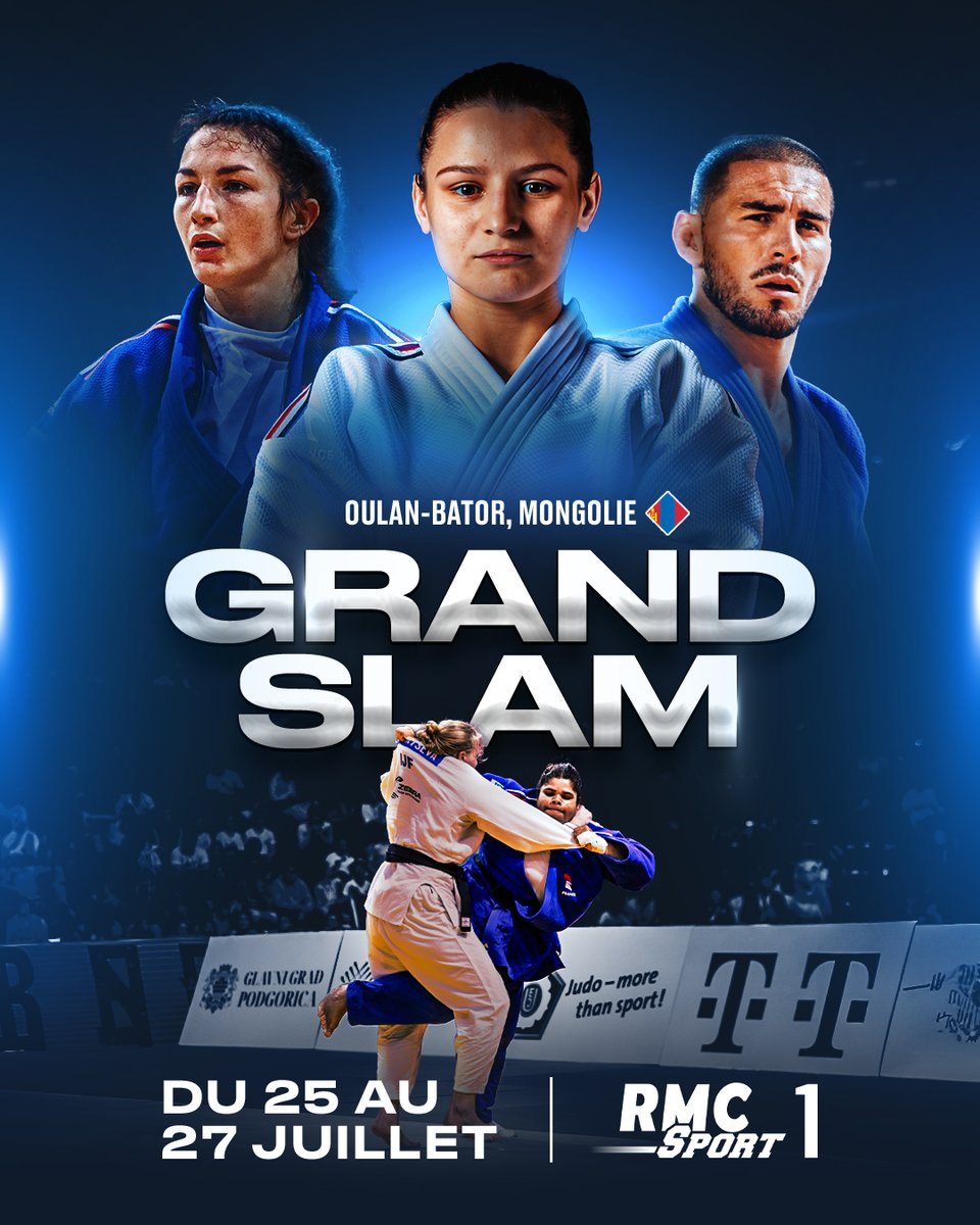 RMCSportCombat's tweet image. 🚨🥋 RDV du 25 au 27 juillet sur RMC Sport 1 pour le Grand Slam d'Oulan-Bator !
🔗 Viens t'abonner ici : rmcsport.tv/offre-digitale…