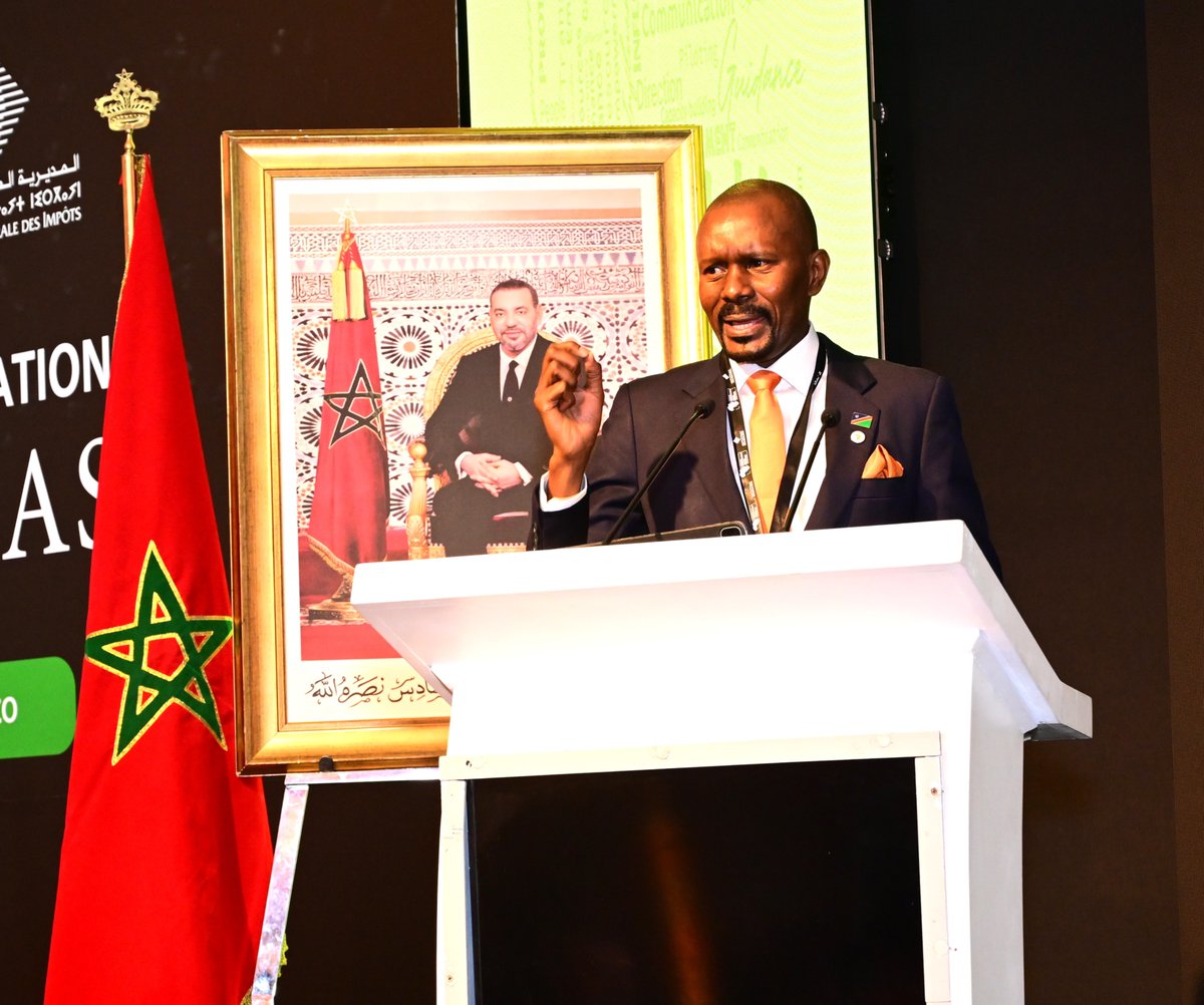 ATAFtax's tweet image. Clôturant la cérémonie d’ouverture de la 6ᵉ édition de la Master Class des Chefs des Administrations Fiscales,le Vice-Président de l’ATAF et Commissaire de la Namibia Revenue Agency , M. Sam SHIVUTE , a appelé les dirigeants fiscaux africains à faire preuve de leadership…