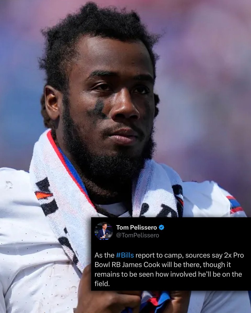 BfloFanatics's tweet image. .@TomPelissero reporting that Bills RB James Cook will report to Training Camp.
#BillsMafia