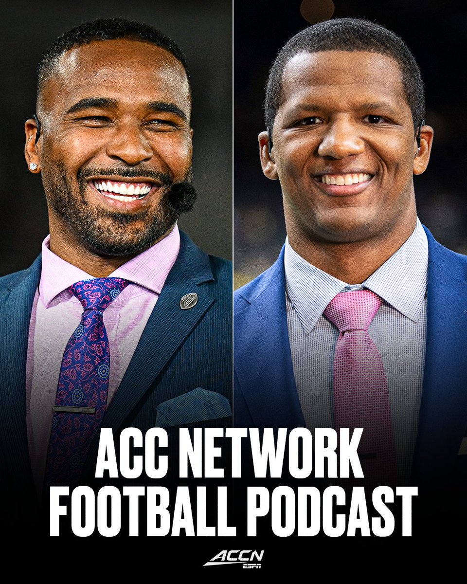 accnetwork's tweet image. ACC Network Football Podcast with @EJManuel3 and @RoddyJones20 🏈
Coming soon to ACCN!