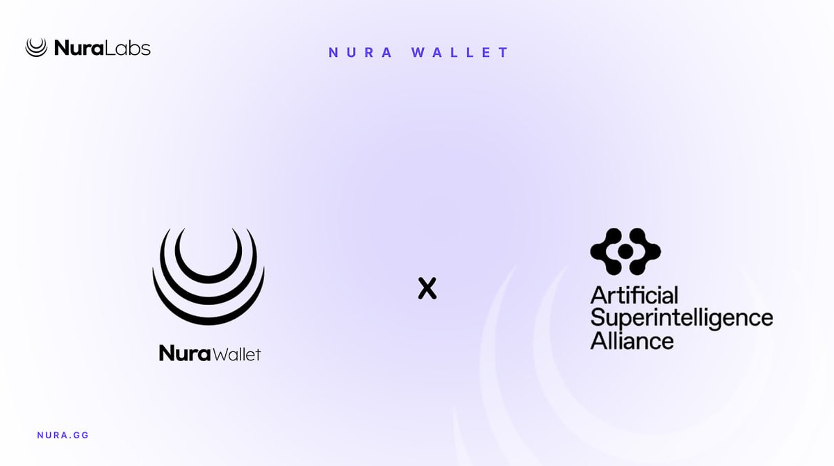 NuraLabs's tweet image. We’re proud to announce @ASI_Alliance is now integrated into Nura Wallet 🤖⚡️
This unlocks a new era of possibilities — explore, create, and build like never before.
The future of DeFi just leveled up.