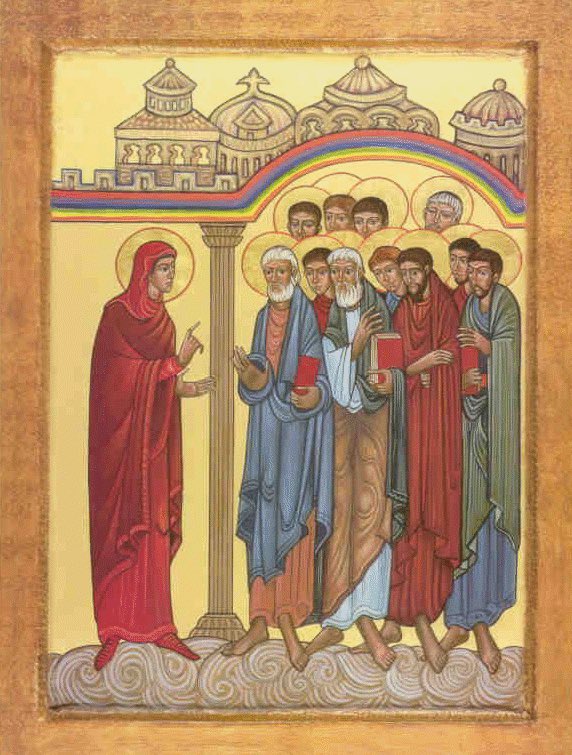 onegroovynun's tweet image. Mary Magdalene went
and announced to the disciples,
“I have seen the Lord,”
and then reported what he told her.
-Jn 20:18