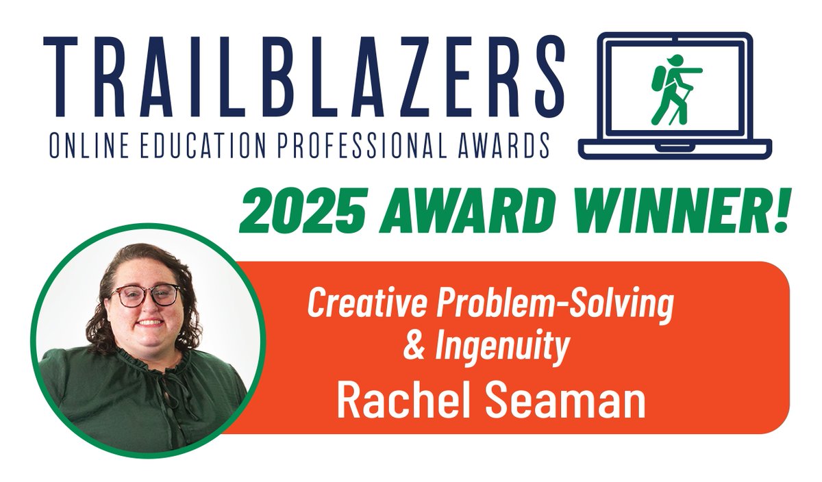 UF_CTE's tweet image. Celebrating Rachel Seaman, the 2025 Trailblazer Award winner for Creative Problem Solving & Ingenuity! Congratulations, Rachel, on this well-deserved honor. Your innovative spirit and creative approach to challenges set you apart #congratulations #trailblazer #award #winner