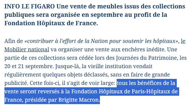 lune_ava's tweet image. En 2020, l’État vend des biens soi-disant pour sauver les hôpitaux. L’argent disparaît mystérieusement... et atterrit dans une fondation gérée par Brigitte Macron ? Aujourd’hui, les hôpitaux s’effondrent. Où est passé cet argent ? Silence total.
@ZoeRoy2050 @Ana1Blan