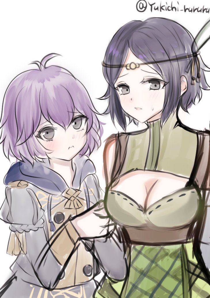 ノワールちゃんとベルちゃん！
リクありがとうございました！